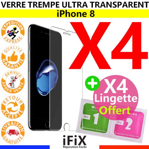 Film Protection Iphone 8 (X4)