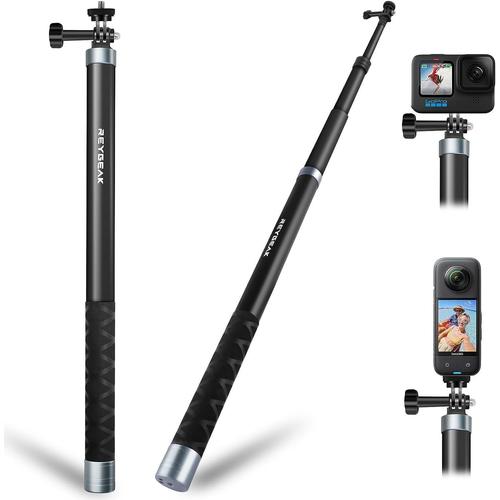 Perche à selfie 3 m/300 cm en fibre de carbone pour Insta360, monopode polaire extensible pour GoPro Max Hero 11 10 9 8, DJI Osmo Action 4/Action 3 et autres caméras (3 m/300 cm)