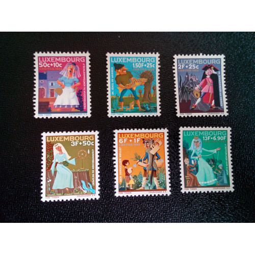 Timbre Luxembourg Yt 691 A 696 Séries: Contes De Fées 1966 ( 30304 )