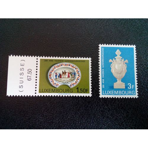 Timbre Luxembourg Yt 704 - 705 Séries: Poterie 1967 ( 30304 )