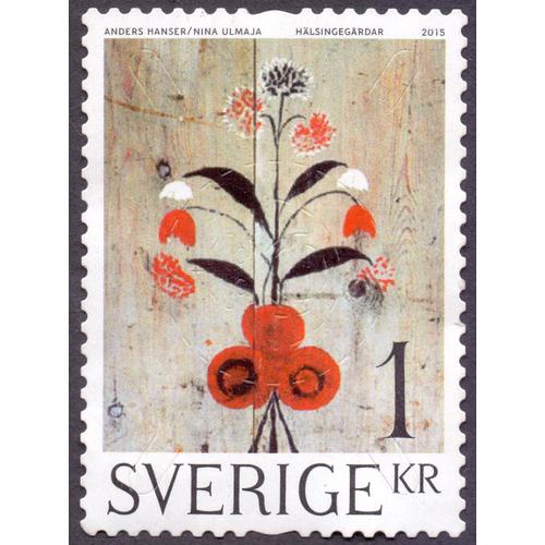 Timbre Sverige.1kr.Anders Hanser/Nina Ulmaja.Hasingegardar.2015.