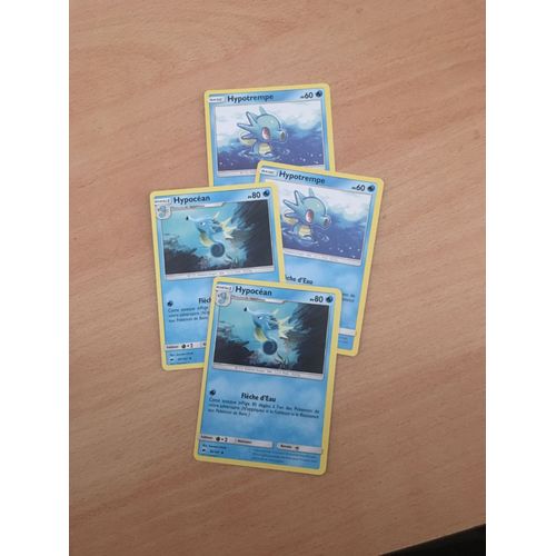 (1586) 2x Hypocéan + 2x Hypotrempe (Pokemon)