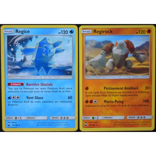 Tempête Céleste - Regice (45) + Regirock (80/168)