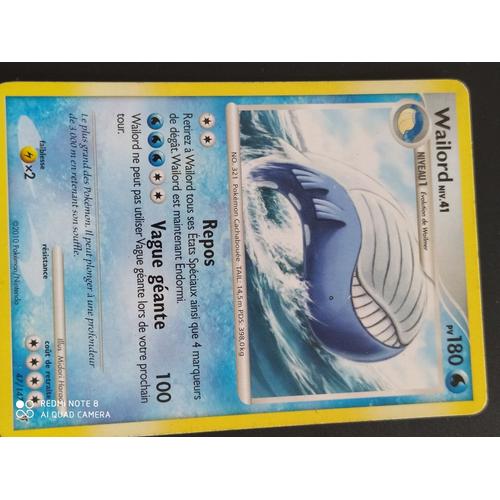 Cartes Pokémon Wailord 47/147 Rare