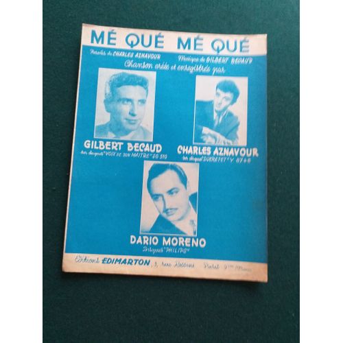 Mé Qué , Mé Qué , Charles Aznavour,