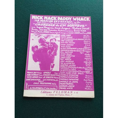 Nick Nack Paddy Whack (La Marche Des Gosses ) L'auberge Du 6eme Bonheur