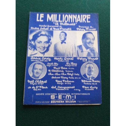 Le Millionnaire , André Salvet, Annie Cordy