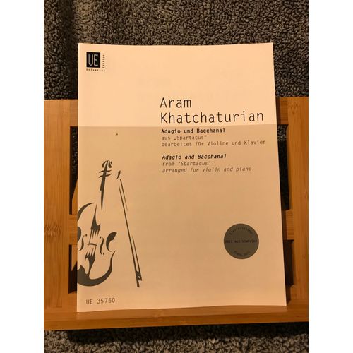 Khatchaturian Adagio Bacchanale De Spartacus Violon Piano Partition Éditions Universal
