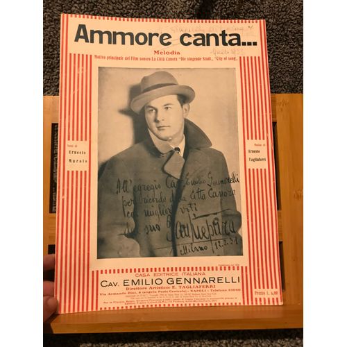 Tagliaferri / Murolo Amore Canta Partition Chant Piano Éditions Gennarelli