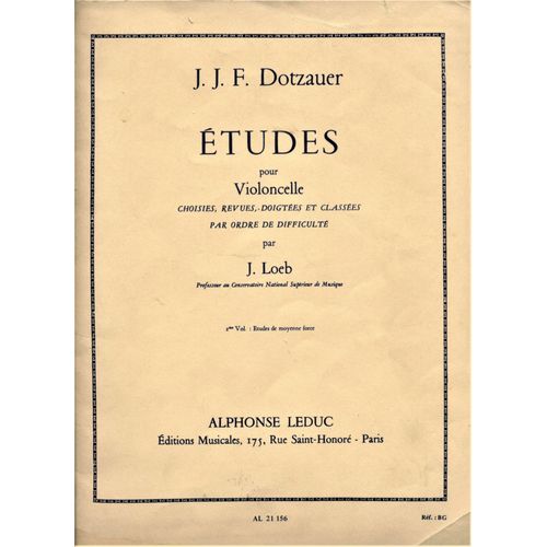 Etudes Pour Violoncelle - Vol.2 Force Moyenne