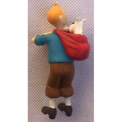 Figurine Tintin Avec Milou Dans Le Dos , Hergé , BD, Bande Dessinée