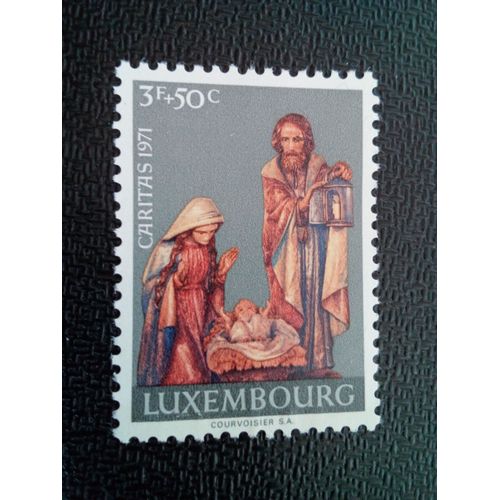 Timbre Luxembourg Yt 788 Sculptures Sur Bois 1971 ( 30304 )