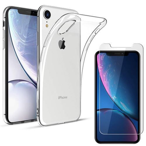Coque Silicone Transparente + Verre Trempé Pour Iphone X (10) / Xs (10s) Couleur :