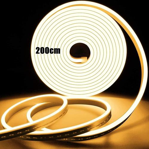 Ruban Led 2m Néon Lumière Usb Ip65 Étanche Lumière De Bande Lampe De Flexible Exterieur Led Light Strip Avec Télécommande Interrupteur Led Ruban Pour Chambre, Noël, Fête, Décoration