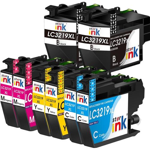 lc3219XL lc3217 Cartouche d'encre Compatible pour Brother LC3219xl Brother lc3217 Ink pour Brother MFC-J5335DW MFC-J5330DW MFC-J6930DW MFC-J5730DW MFC-J6530DW (8 Pack)