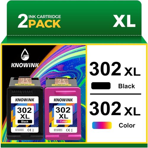 302XL Encre Compatible avec Cartouche HP 302 XL Noir et Couleur d'encre Multipack pour HP Envy 4520 4525,deskjet 3639 3630,Officejet 3831,Cartouche Imprimante deskjet 3636