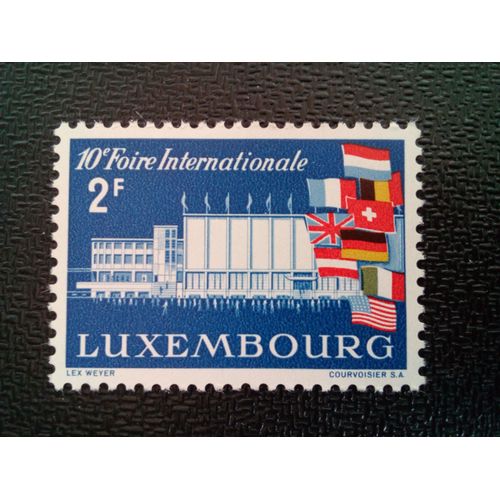 Timbre Luxembourg Yt 540 Salon International 1958 ( 30304 )