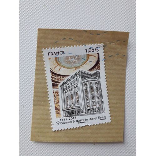Timbre Oblitéré Centenaire Du Théâtre Des Champs-Elysées