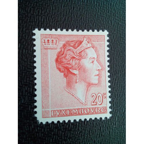 Timbre Luxembourg Yt 580 B Grande-Duchesse Charlotte 1961 ( 30304 )