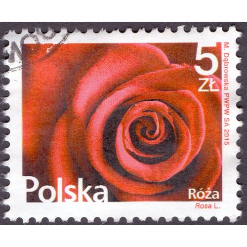 Timbre Roza 5 Zl Polska 2015