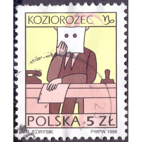 Timbre Koziorozec.Polska.5 Zl.M.Jedrysik