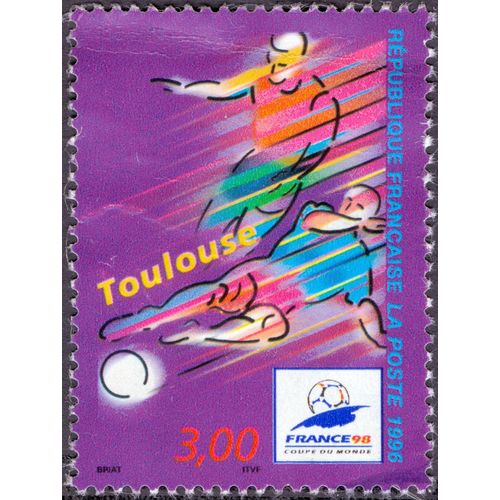 Timbre Coupe Du Monde De Football France 98, Toulouse