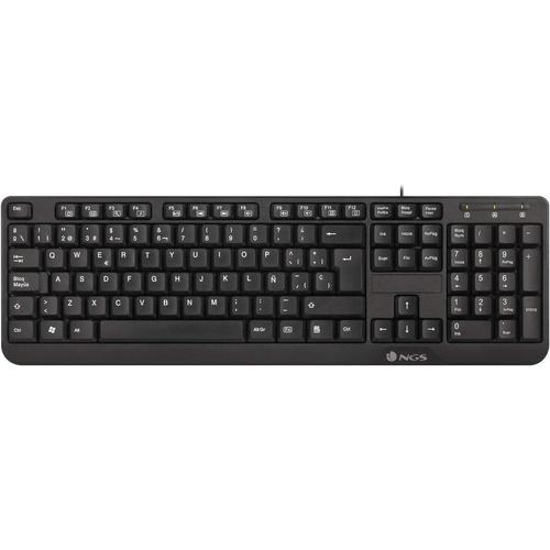 Clavier USB avec 12 Touches Multimédia, Càble de 140cm et Fonction Plug&Play (AZERTY Français)