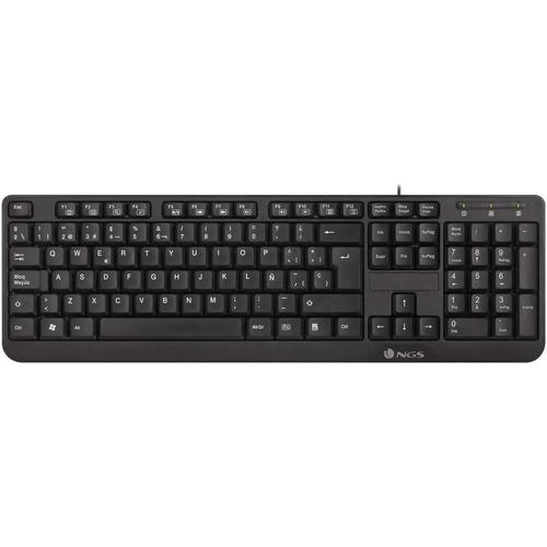 Clavier USB avec 12 Touches Multimédia, Càble de 140cm et Fonction Plug&Play (QWERTY Portugais)