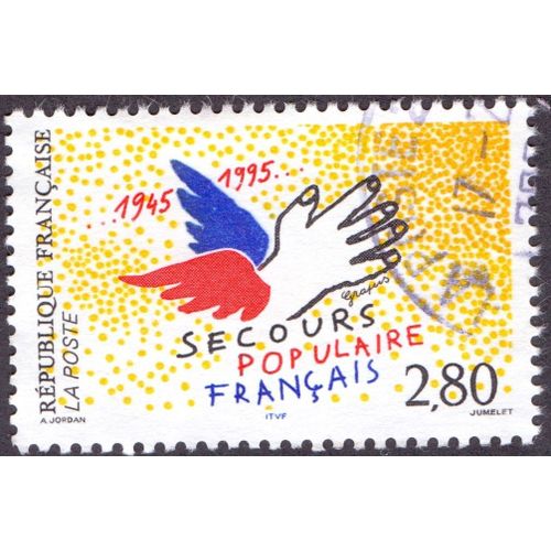 Timbre Secours Populaire Français 1945-1995