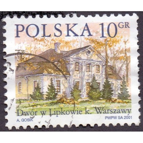 Timbre Dwor W Lipkowie K.Warszawy.Polska 10 Gr