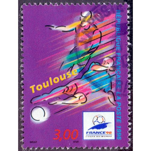 Timbre Coupe Du Monde De Football France 98, Toulouse