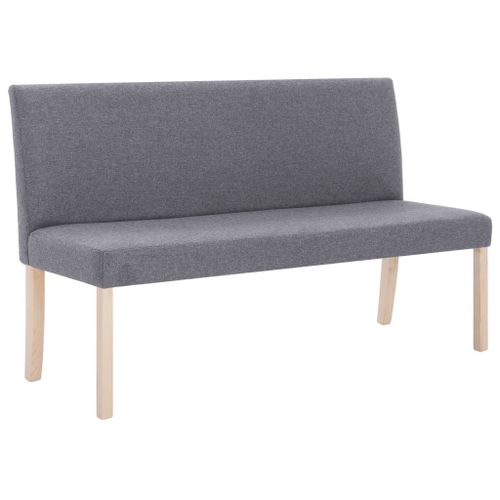 Vidaxl Banc 139,5 Cm Gris Clair Polyester