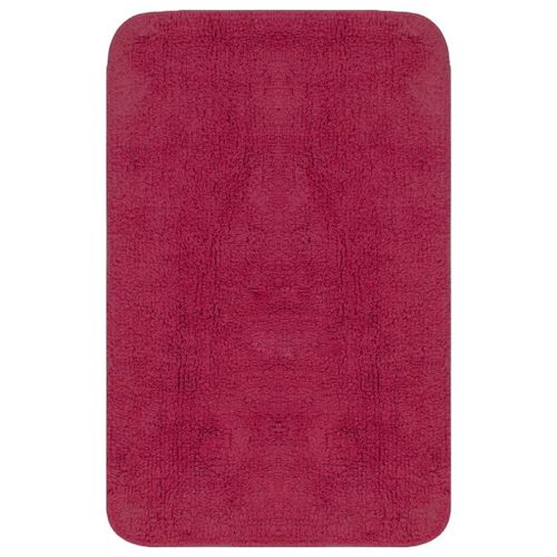 vidaXL Jeu de tapis de salle de bain 3 pcs Tissu Fushsia