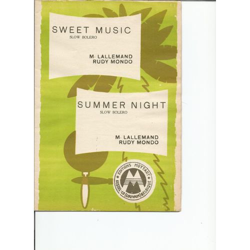 Sweet Music (Slow Boléro) + Summer Night (Slow Boléro)