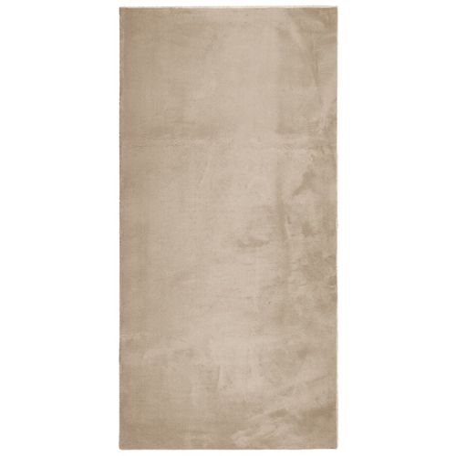 Vidaxl Tapis Huarte À Poils Courts Doux Et Lavable Sable 100x200 Cm