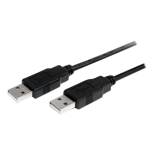 StarTech.com Câble USB 2.0 A vers A de 2 m - Cordon USB A - M/M - Câble USB - USB (M) pour USB (M) - USB 2.0 - 2 m - noir - pour P/N: SV231HDMIUA