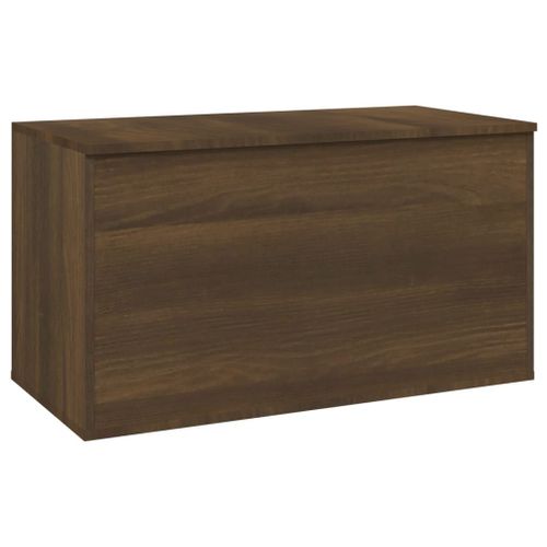 Vidaxl Coffre De Rangement Chêne Marron 84x42x46 Cm Bois D'ingénierie