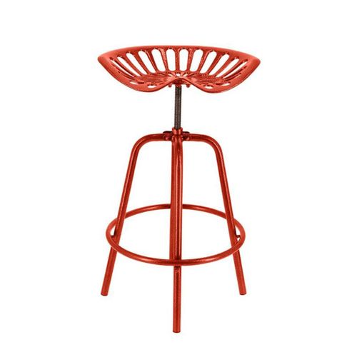 Esschert Design Chaise De Tracteur De Bar Rouge