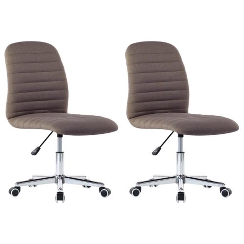 Chaises De Salle À Manger 2 Pcs Taupe Tissu - Vidaxl