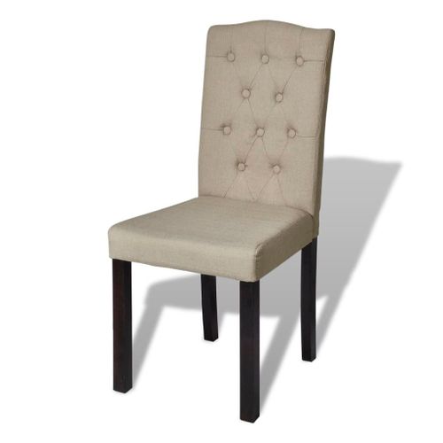 Vidaxl Chaises À Manger Lot De 6 Poil De Chameau Tissu