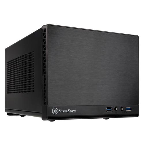 SilverStone SUGO SG13 - Tour - Mini-DTX - pas d'alimentation (AT / PS/2) - noir - USB/Audio