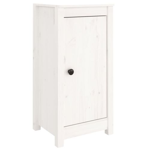 Vidaxl Buffets 2 Pcs Blanc 40x35x80 Cm Bois Massif De Pin