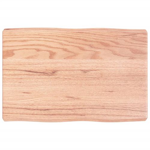 Vidaxl Dessus De Table Bois Massif Traité Bordure Assortie