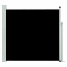 Auvent Latéral Rétractable De Patio 170x300 Cm Noir