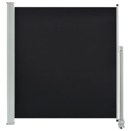 Auvent Latéral Rétractable De Patio 140 X 300 Cm Noir