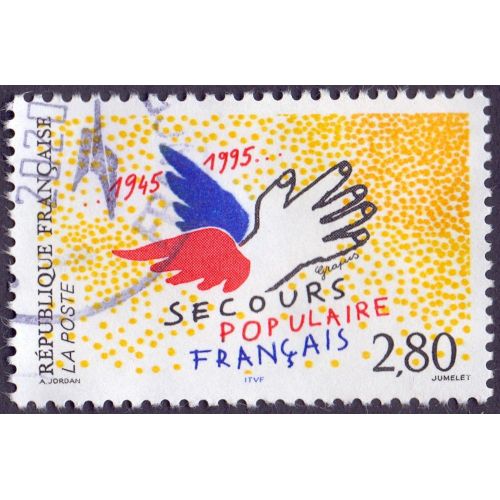 Timbre Secours Populaire Français 1945-1995