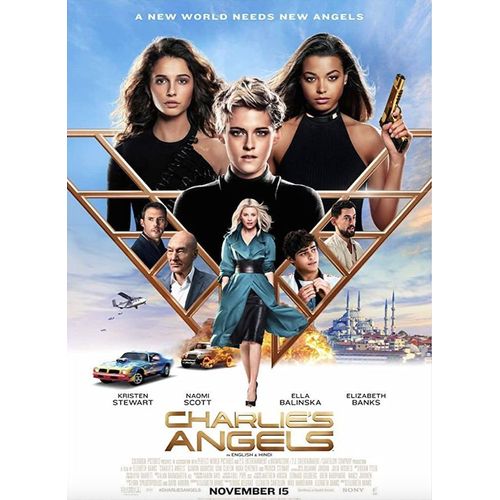 Charlie S Angels - Véritable Affiche Américaine De Cinéma Roulée - Format 68,5x101,5 Cm - De Elizabeth Banks Avec Kristen Stewart, Naomi Scott, Ella Balinska, Elizabeth Banks - 2019
