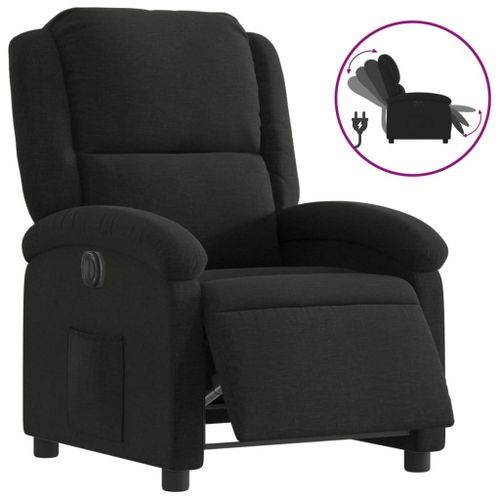 Vidaxl Fauteuil Inclinable Électrique Noir Tissu