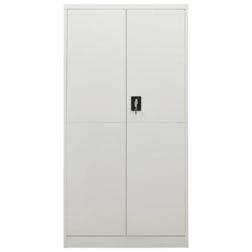 Vidaxl Armoire À Casiers Gris Clair 90x40x180 Cm Acier