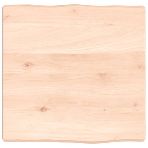 Vidaxl Dessus De Table Bois Massif Non Traité Bordure Assortie